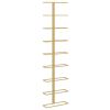 Wall-mounted Wine Rack for 9 Bottles Gold Iron