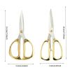 Powerful Scissors, Alloy Stainless Steel Gold Scissors, Wedding Kitchen Golden-plated Scissors