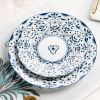 Red leaf, Jingdezhen Ceramics 30-piece In-glaze Blue and White Porcelain Tableware Set Ceramic Bowls