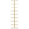 Wall-mounted Wine Rack for 9 Bottles Gold Iron